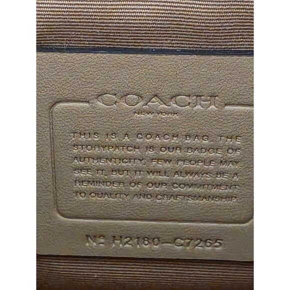 Coach Jess Baguette Pebble Leather Rainbow Strap Crossbody Bag White - Picture 9 of 16